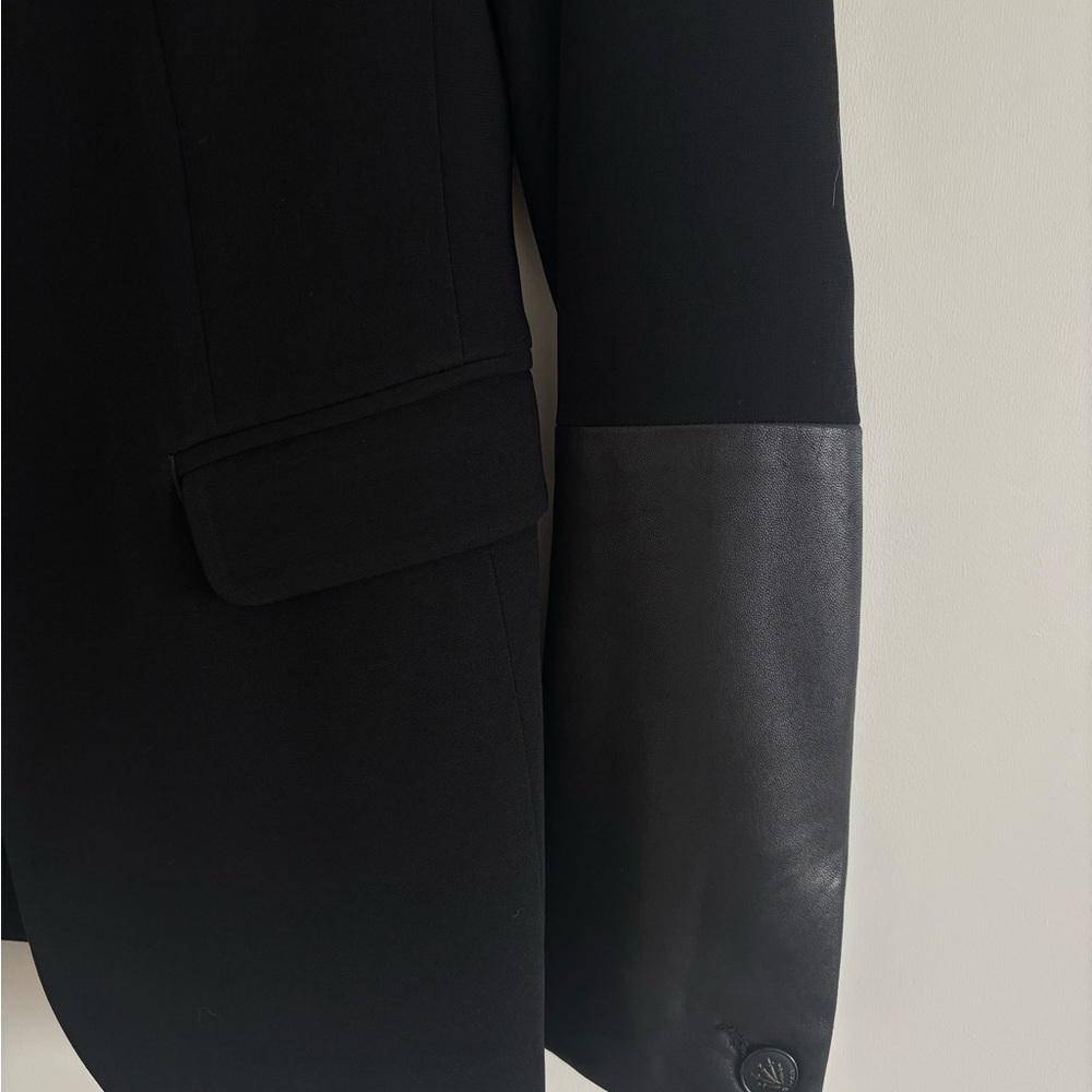 Rag and Bone Blazer with Leather Trim - Picture 3 of 4